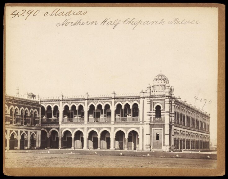 Madras.  Northern Half Chepank Palace top image