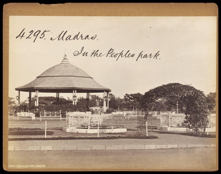 Madras.  In the People's Park top image