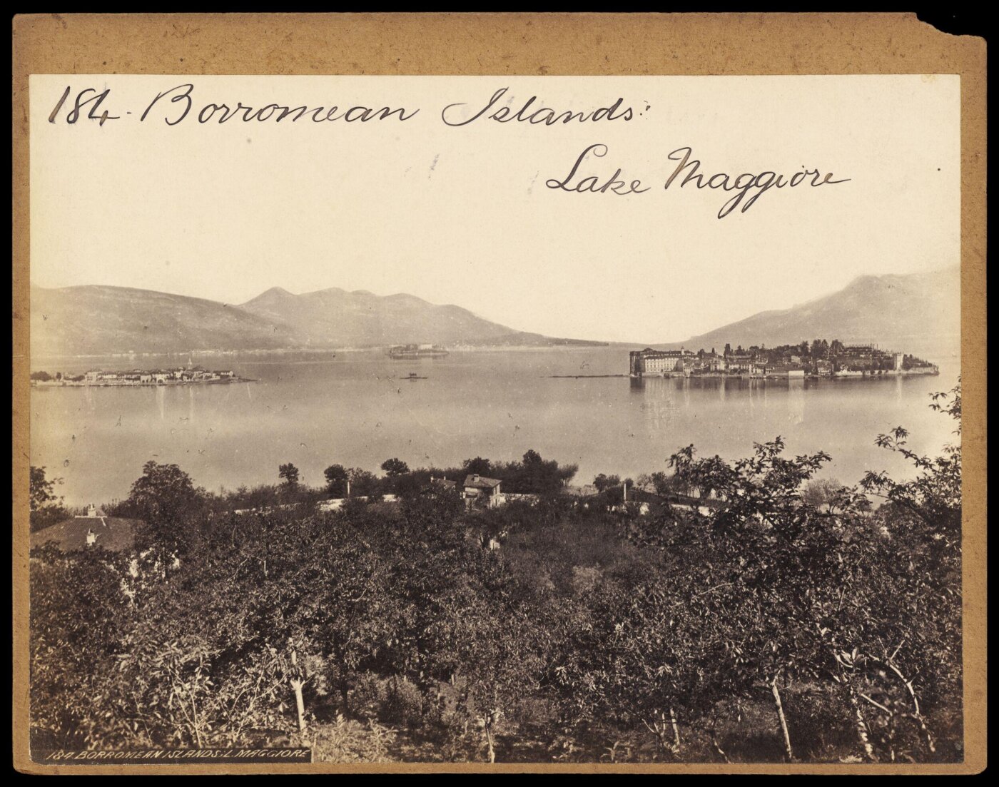 Francis Frith, Borromean Island. Lake Maggiore