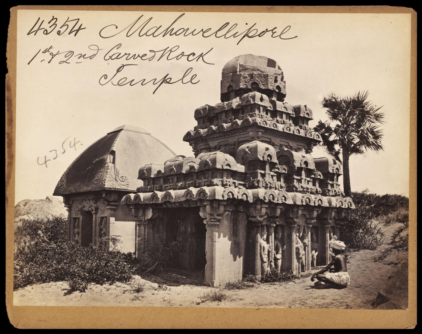Francis Frith, Mahavellipore. 1st & 2nd Carved Rock Temple