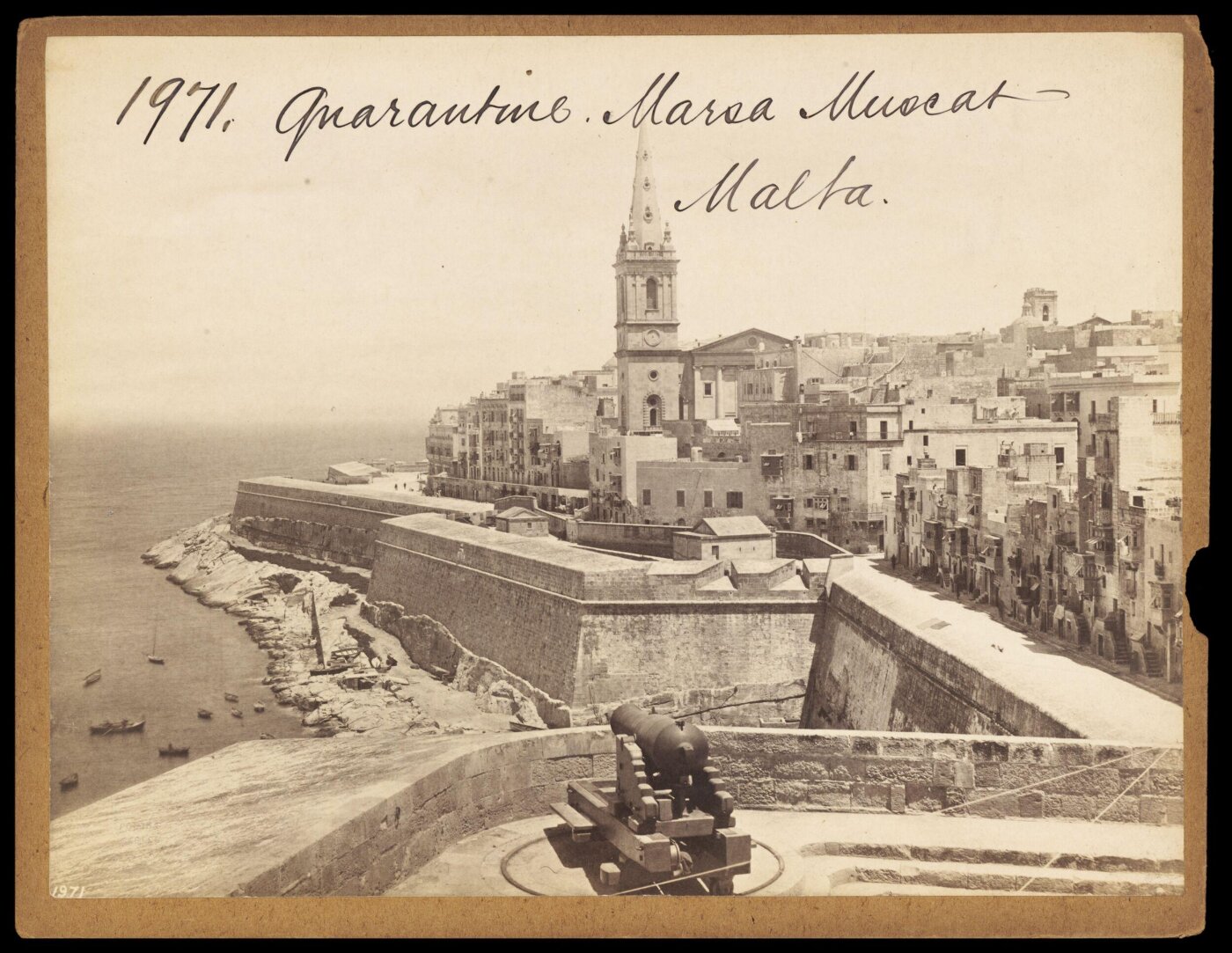 Francis Frith, Quarantine. Marsa Muscat - Malta