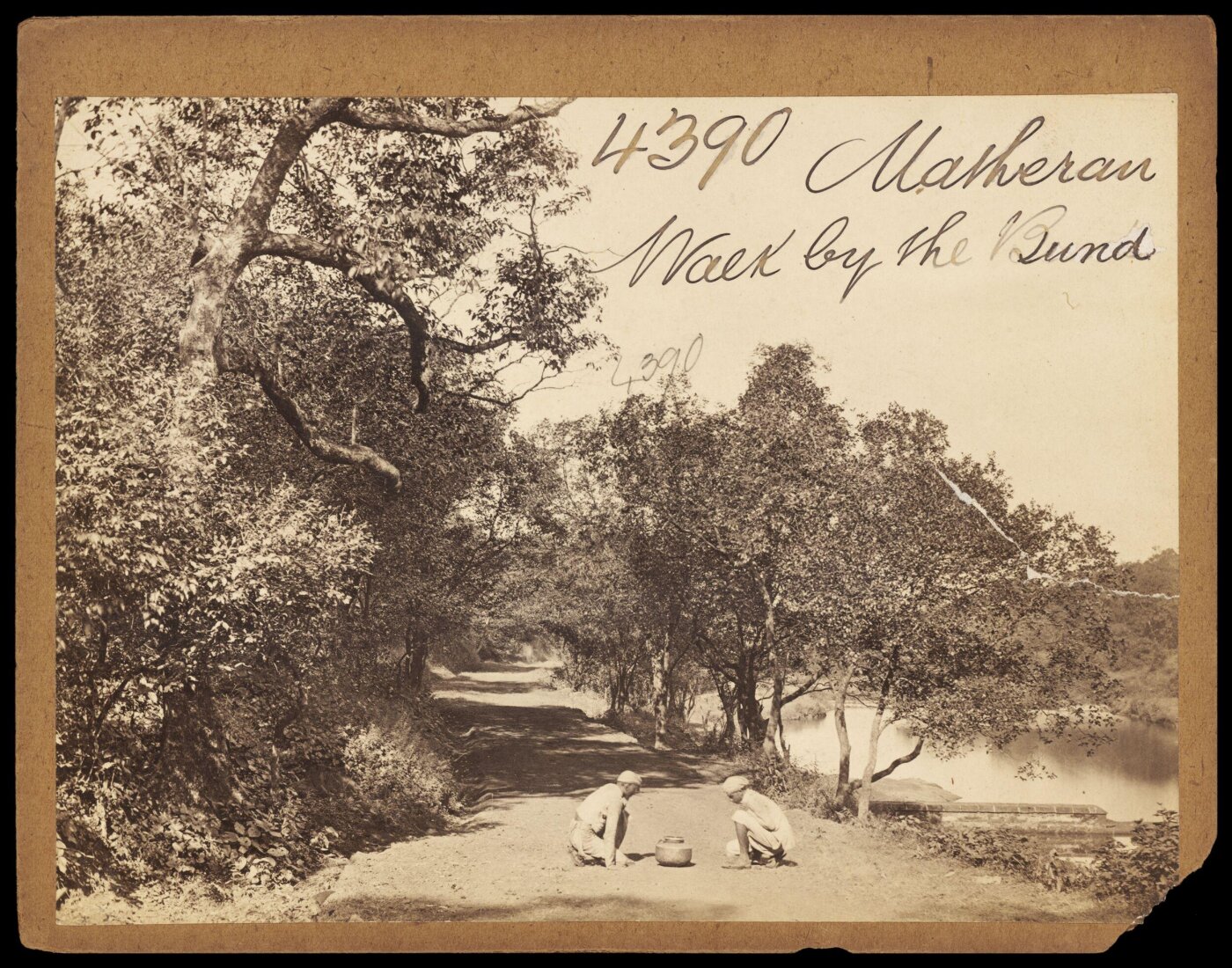 Francis Frith, Matheran Walk by the Bund