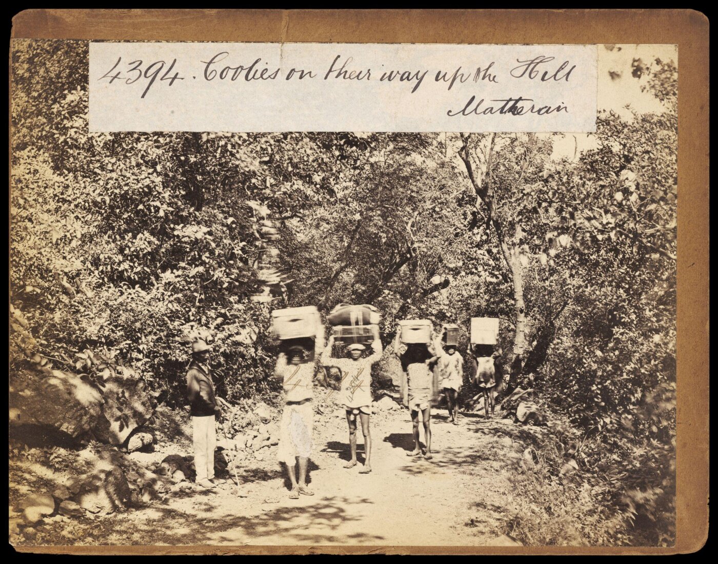 Francis Frith, Coolies on their way up the Hill. Matheran
