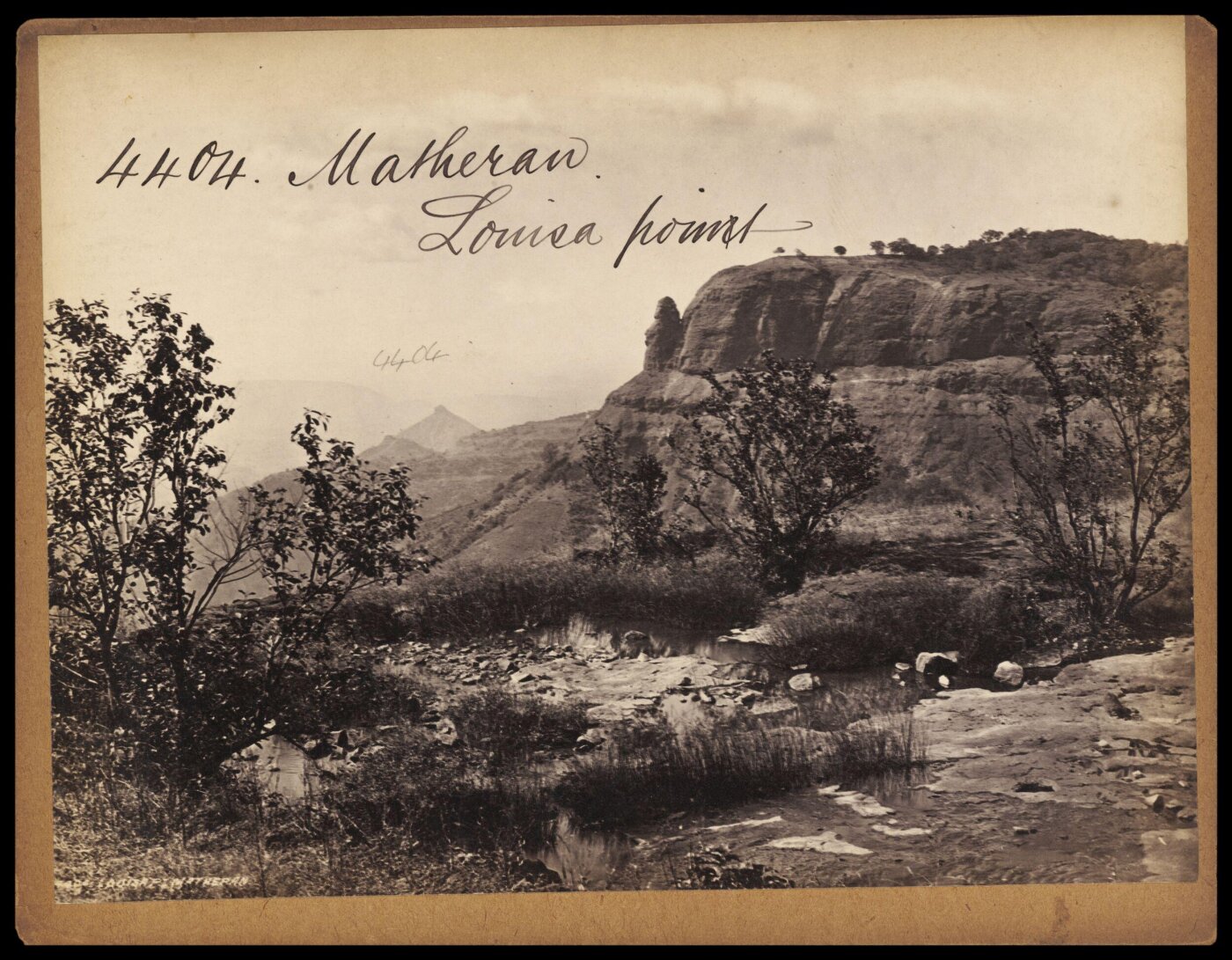 Francis Frith, Matheran. Louisa Point