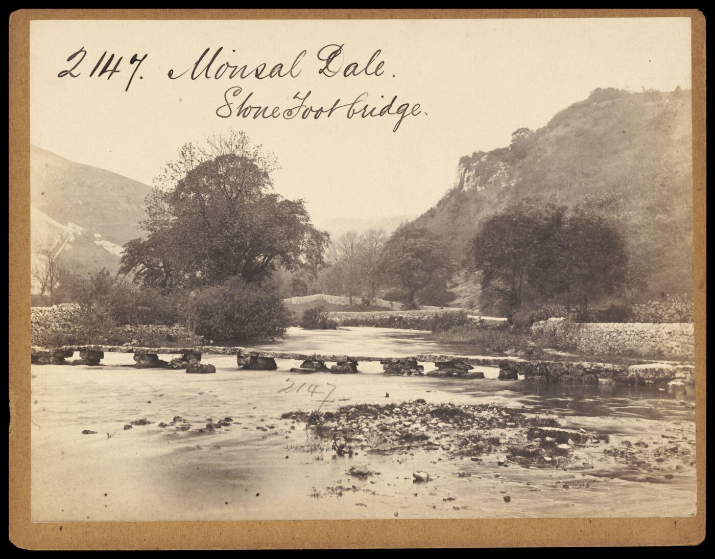 Francis Frith, Monsal Dale. Stone Foot bridge