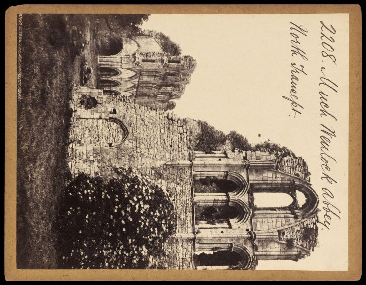 Much Wenlock Abbey.  North Transept top image