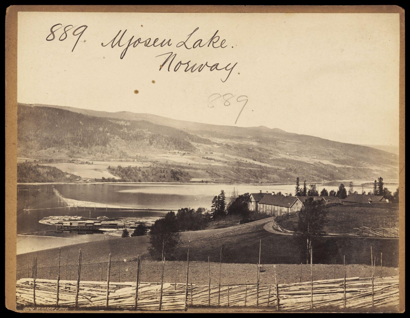Francis Frith, Mjosen Lake. Norway