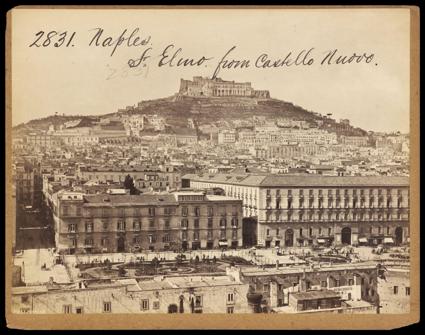 Francis Frith, Naples.  St. Elmo from Castello Nuovo