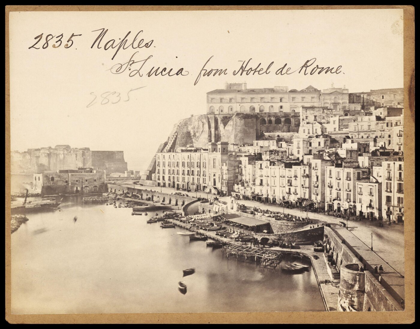 Francis Frith, Naples.  St. Lucia from Hotel de Rome