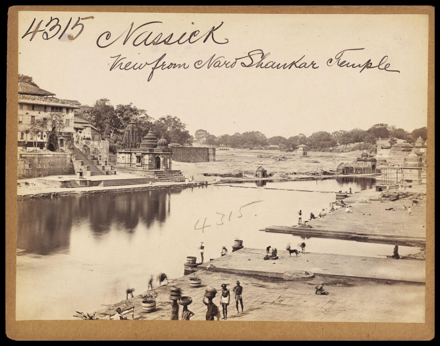 Francis Frith, Nassick.  View from Naro Shankar Temple