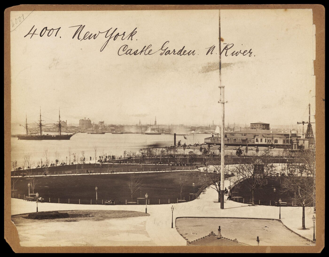 Francis Frith, New York. Castle Garden. N. River
