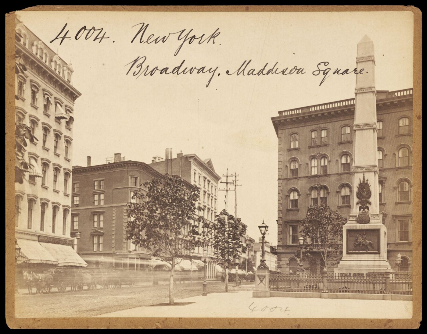 Francis Frith, New York.  Broadway.  Madison Square
