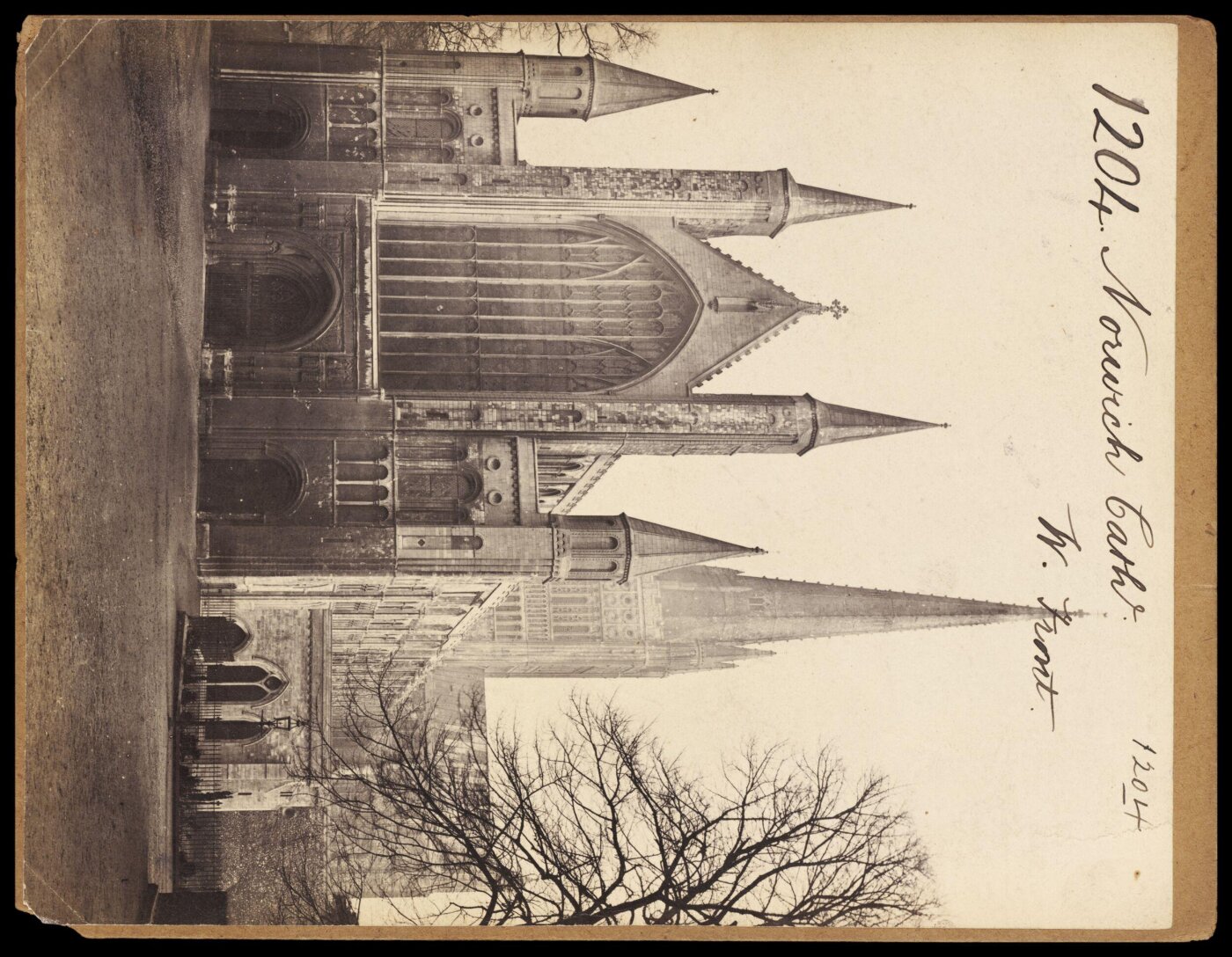 Francis Frith, Norwich Cathedral.  W. Front