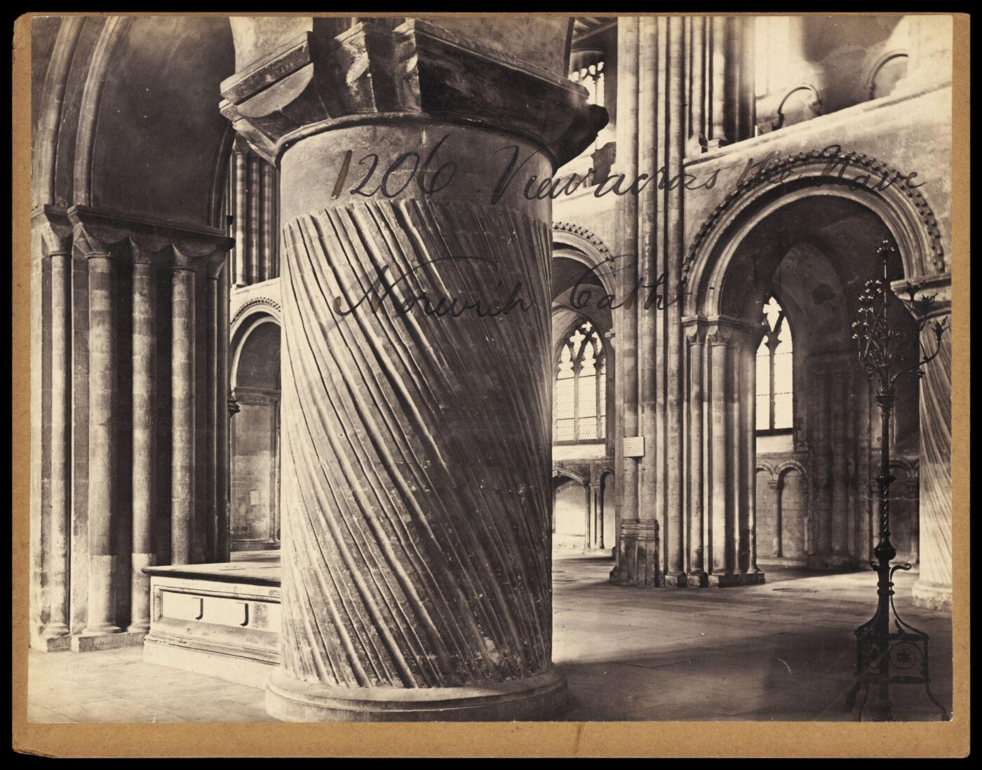 Francis Frith, View Across the Nave. Norwich Cath'l