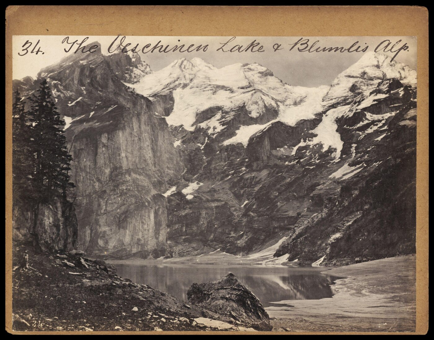Francis Frith, The Oeschinen Lake & Blumlis Alp