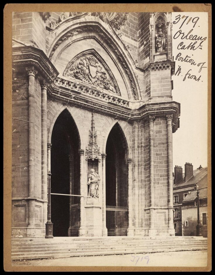 Orleans Cath'l.  Portion of W. Front top image