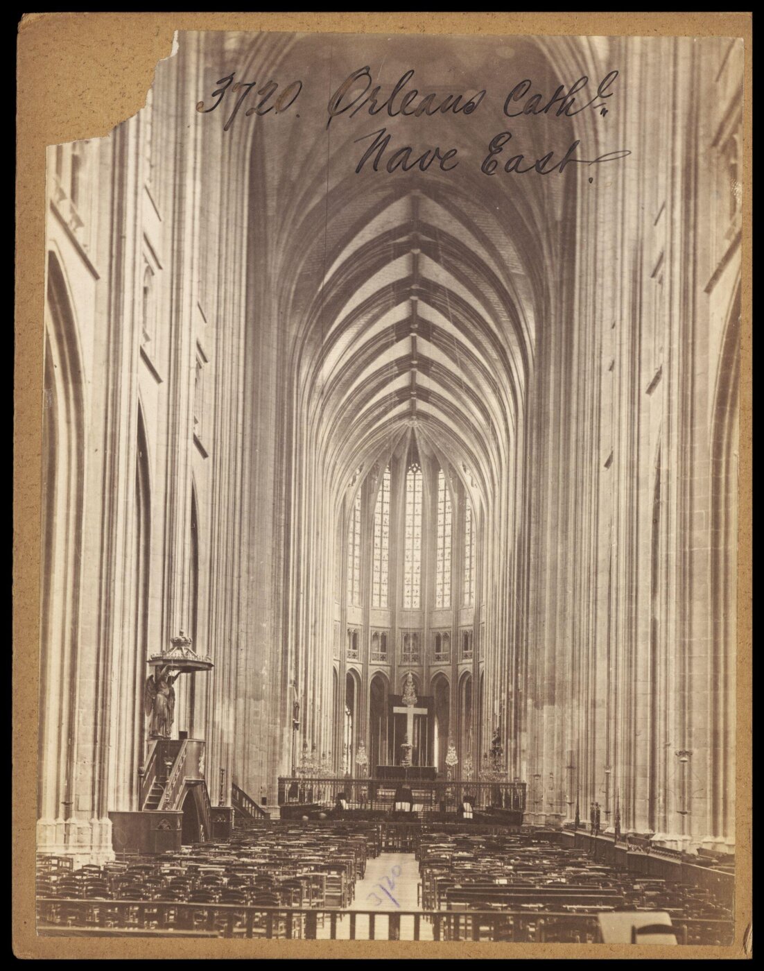 Francis Frith, Orleans Cath'l.  Nave East