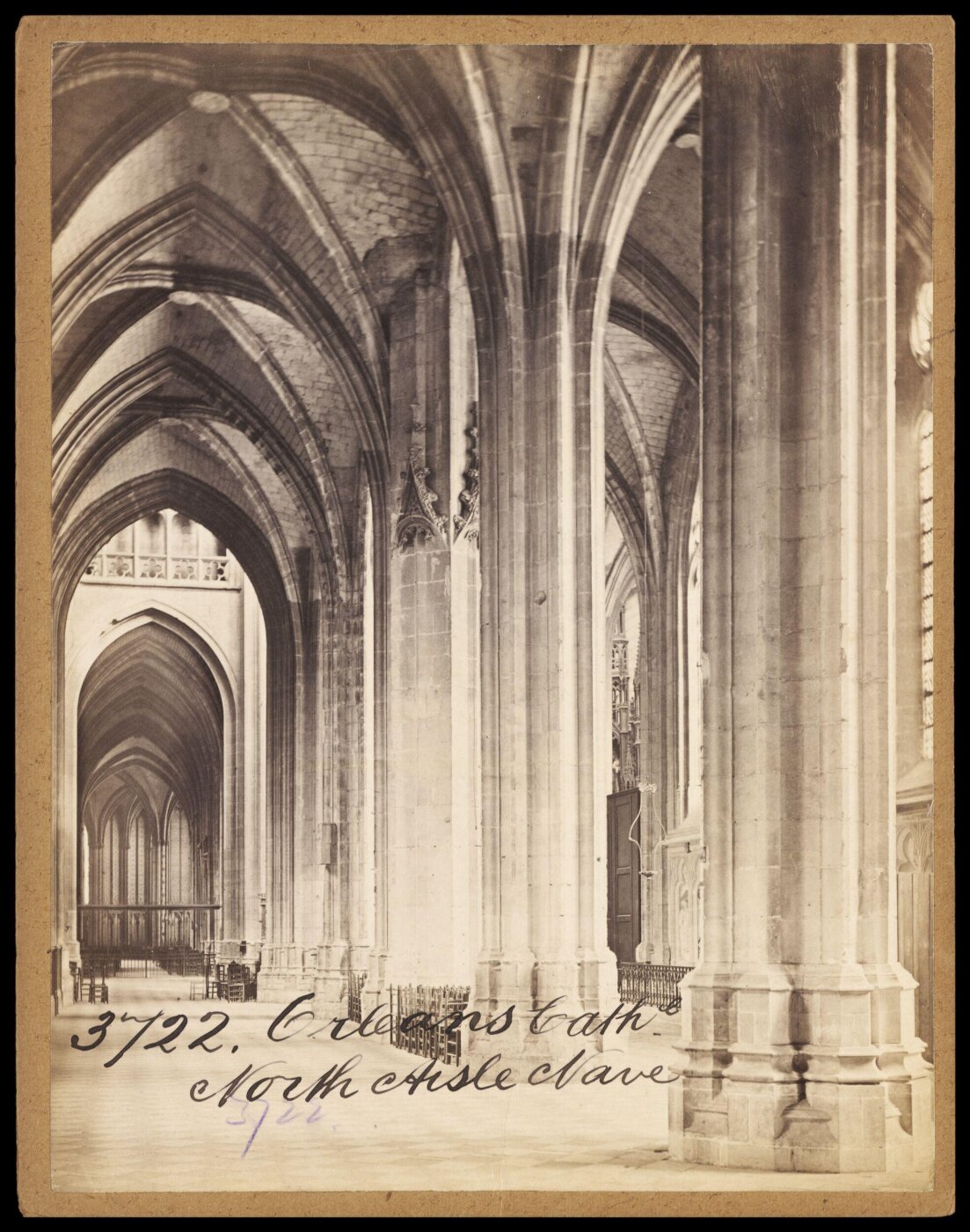 Francis Frith, Orleans Cath'l. North Aisle Nave