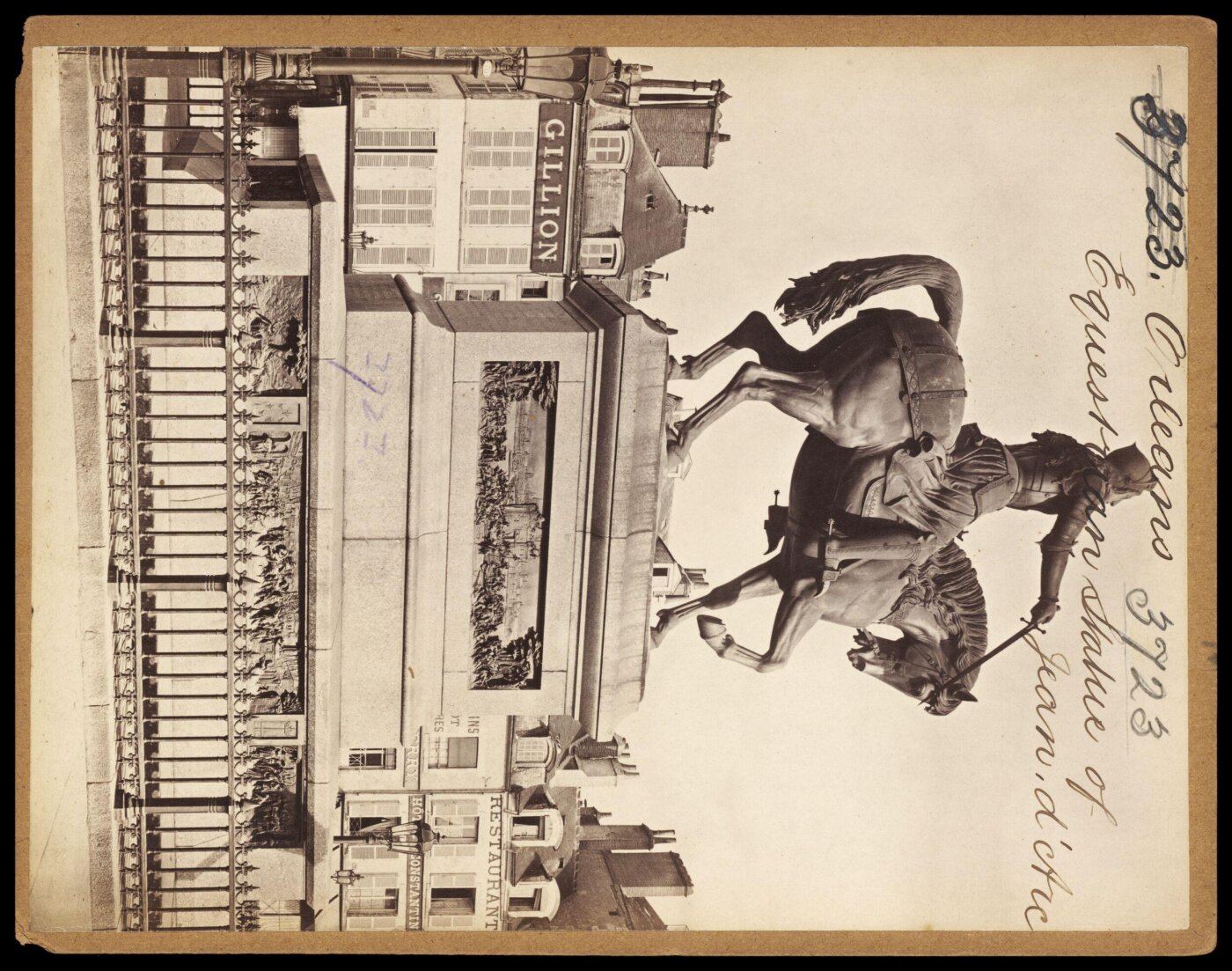 Francis Frith, Orleans.  Equestrian Statue of Jeanne d'Arc (Joan of Arc)