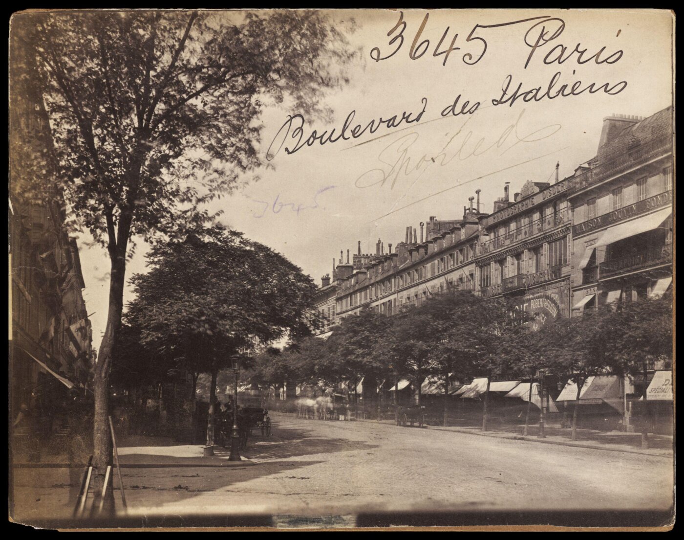 Francis Frith, Paris.  Boulevard des Italiens