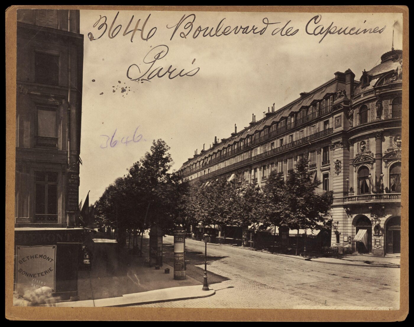 Francis Frith, Paris. Boulevard des Capucines