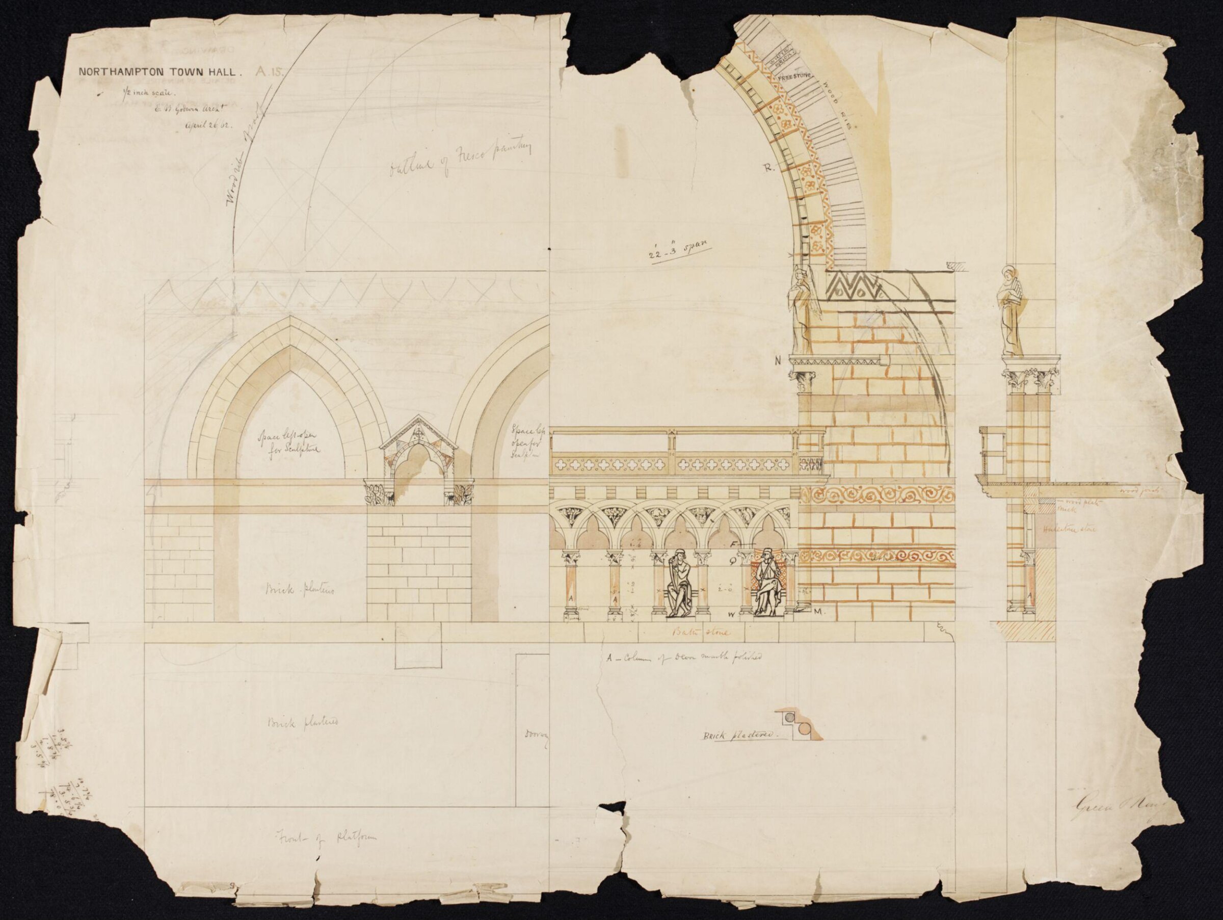 Drawing, Эдвард Уильям Годвин, 26 апреля 1862