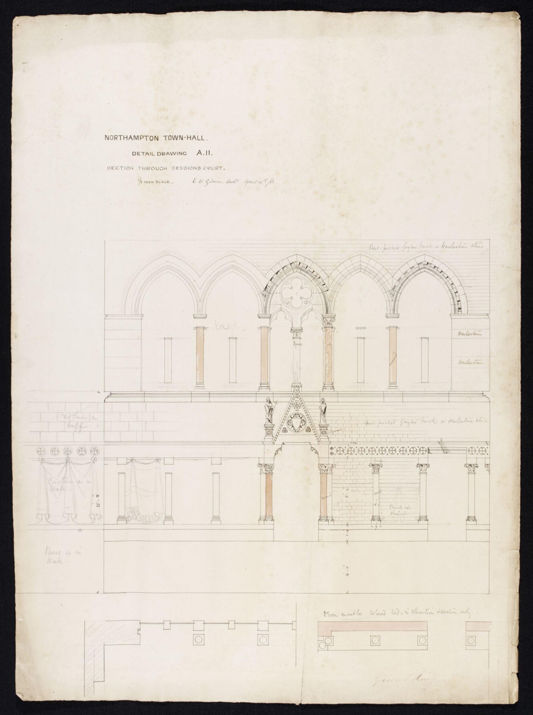 Drawing, Эдвард Уильям Годвин, 14 апреля 1862