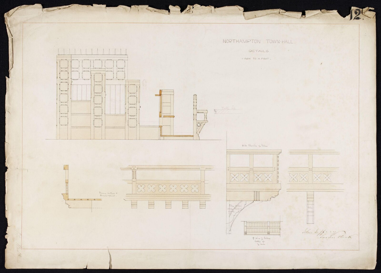 Drawing, Edward William Godwin, 1860-1865