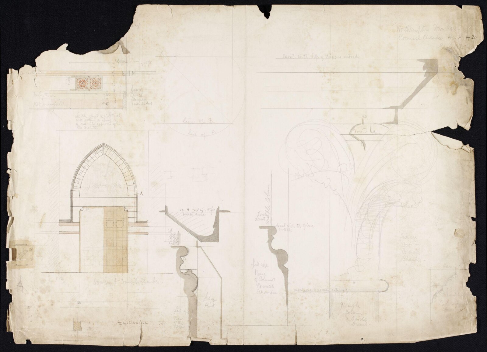 Drawing, Edward William Godwin, 25? September 1862