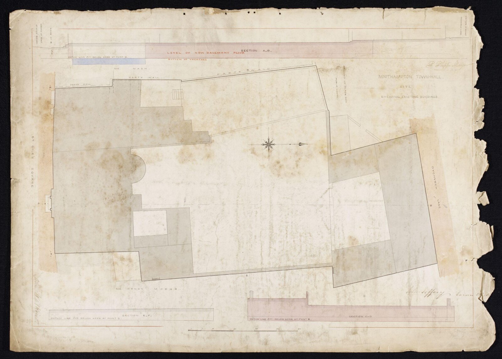 Drawing, Edward William Godwin, May 1861