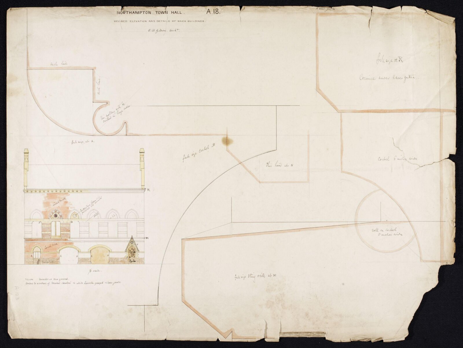 Drawing, Edward William Godwin, 1860-1865