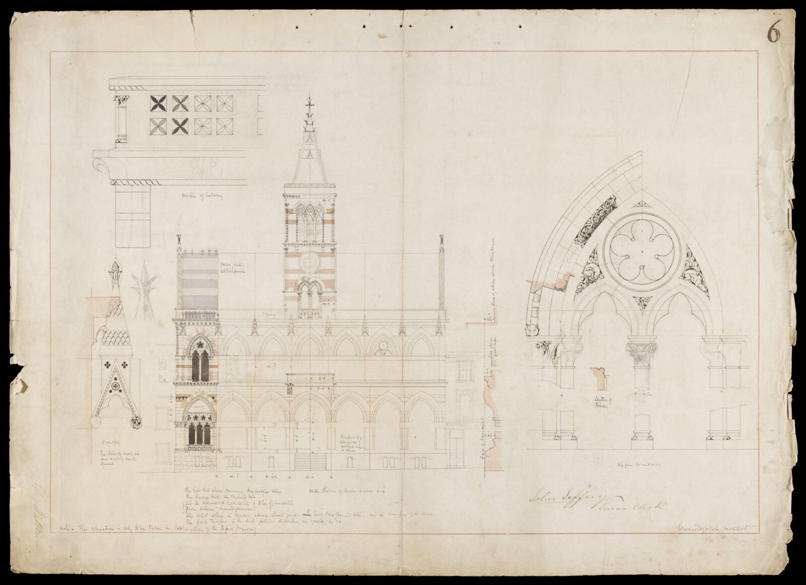 Drawing, Edward William Godwin, May 1861