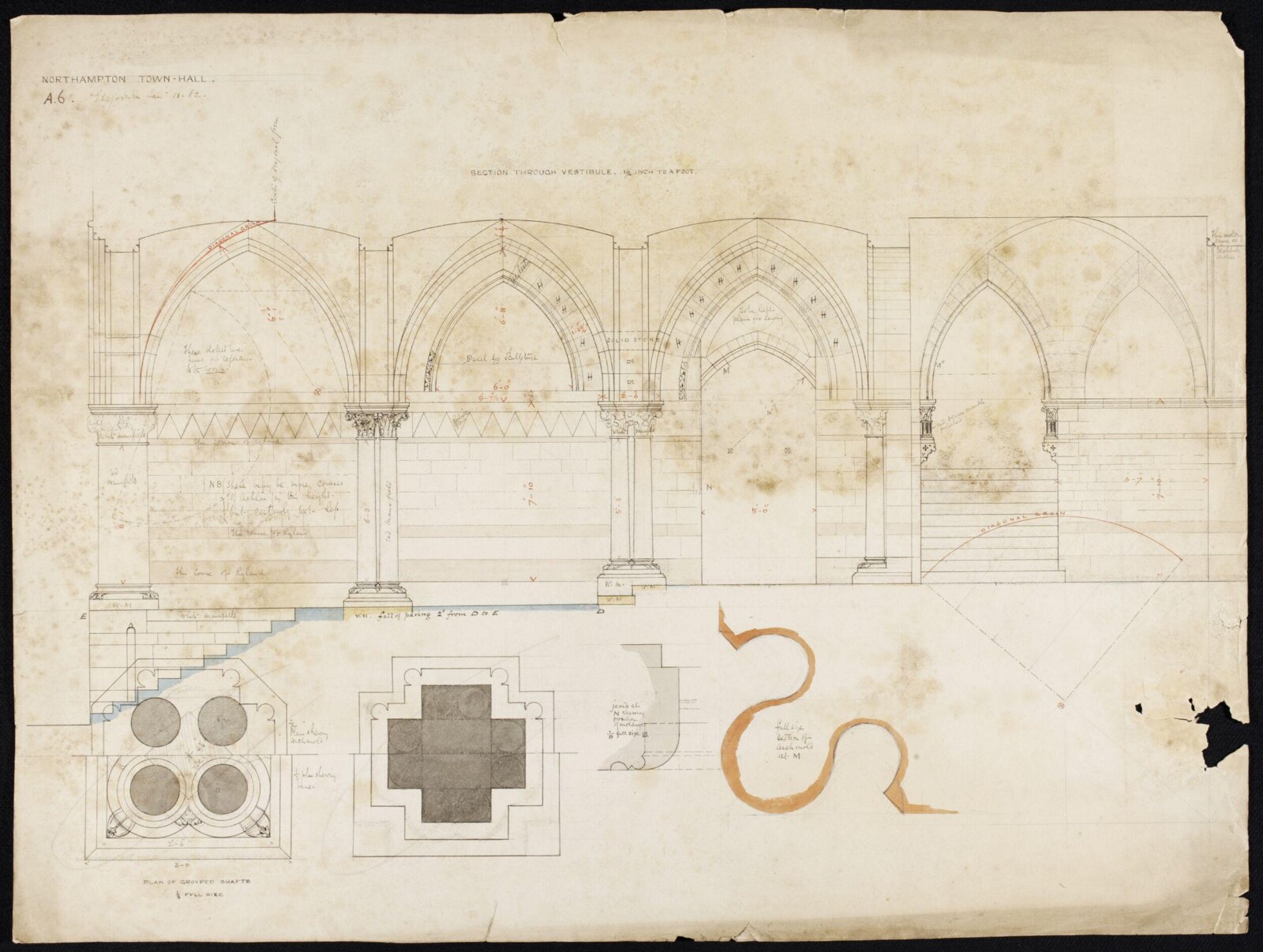 Drawing, Edward William Godwin, January 11 1862