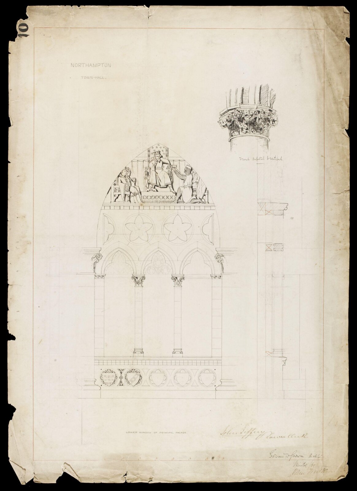 Drawing, Edward William Godwin, 1861