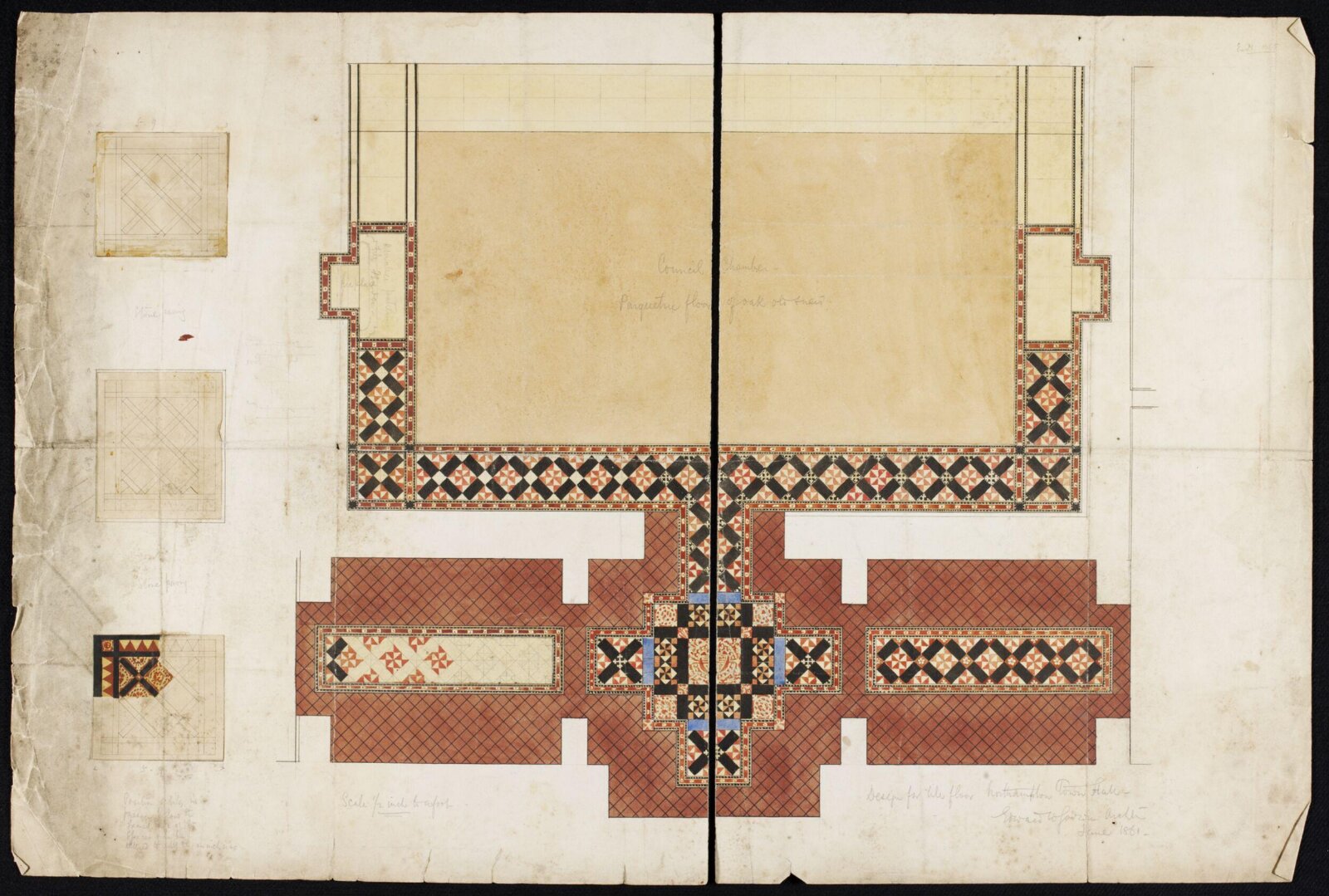 Drawing, Edward William Godwin, June 1861