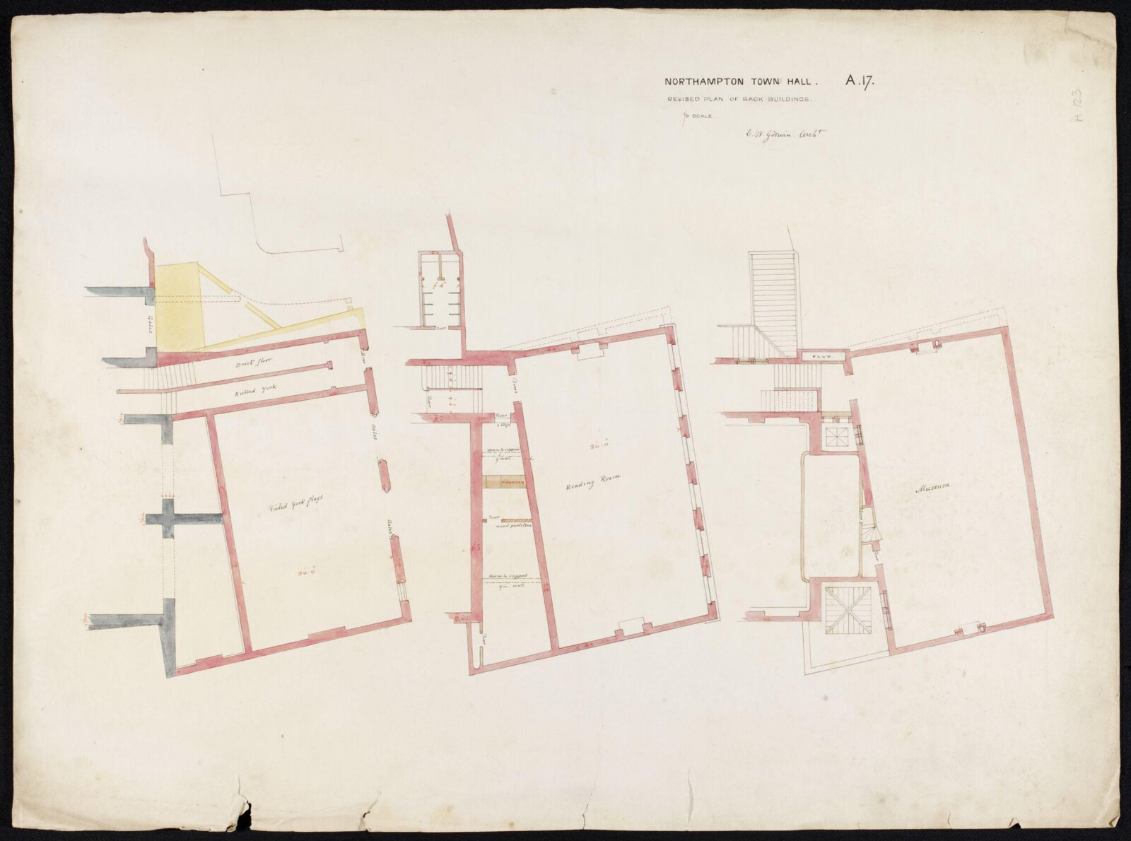 Drawing, Edward William Godwin, 1860-1865