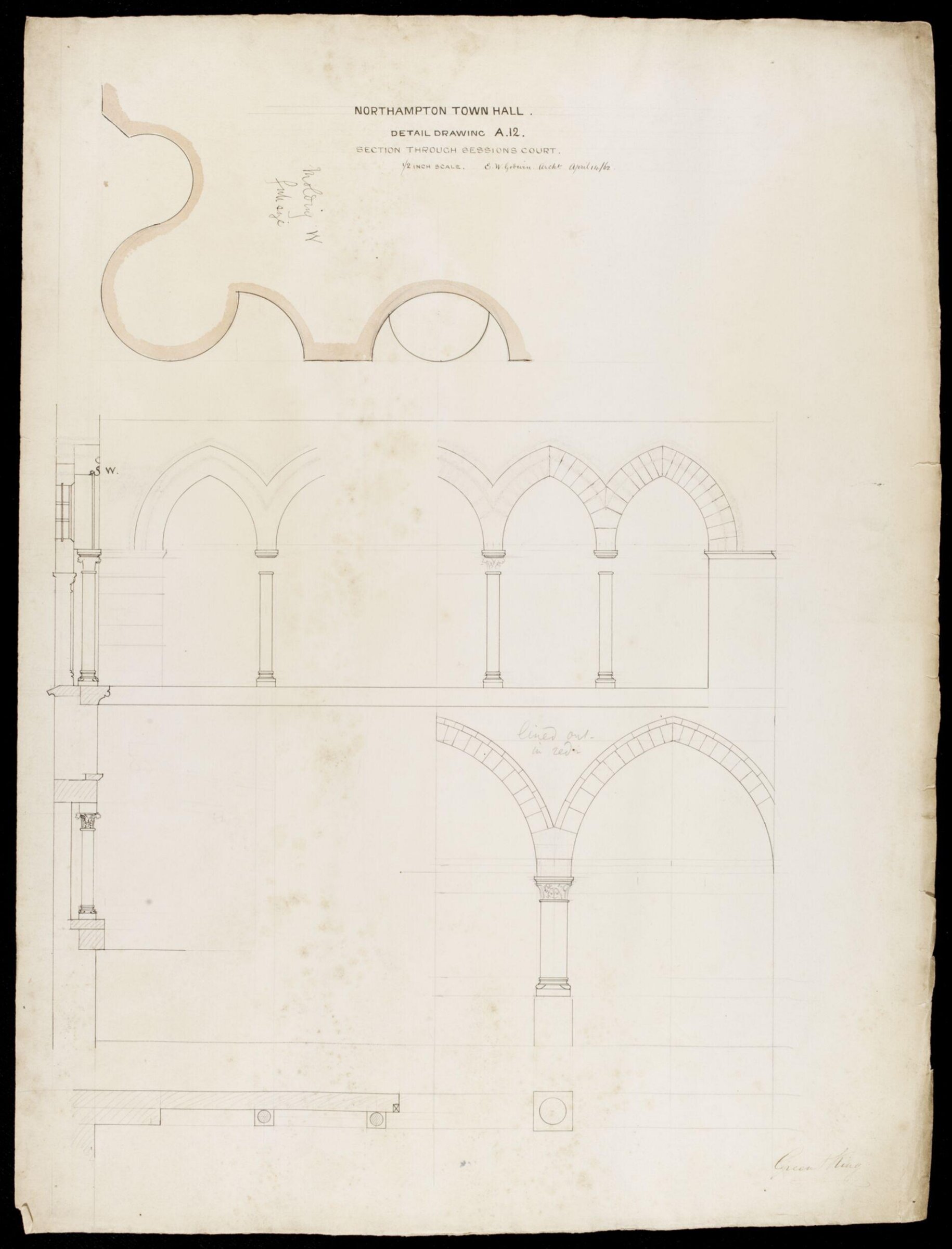 Drawing, Эдвард Уильям Годвин, 14 апреля 1862