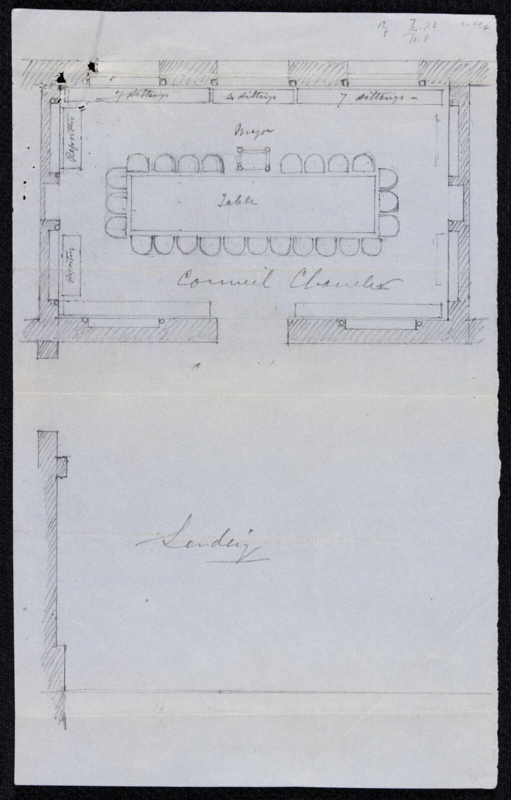 Drawing, Edward William Godwin, January 1865