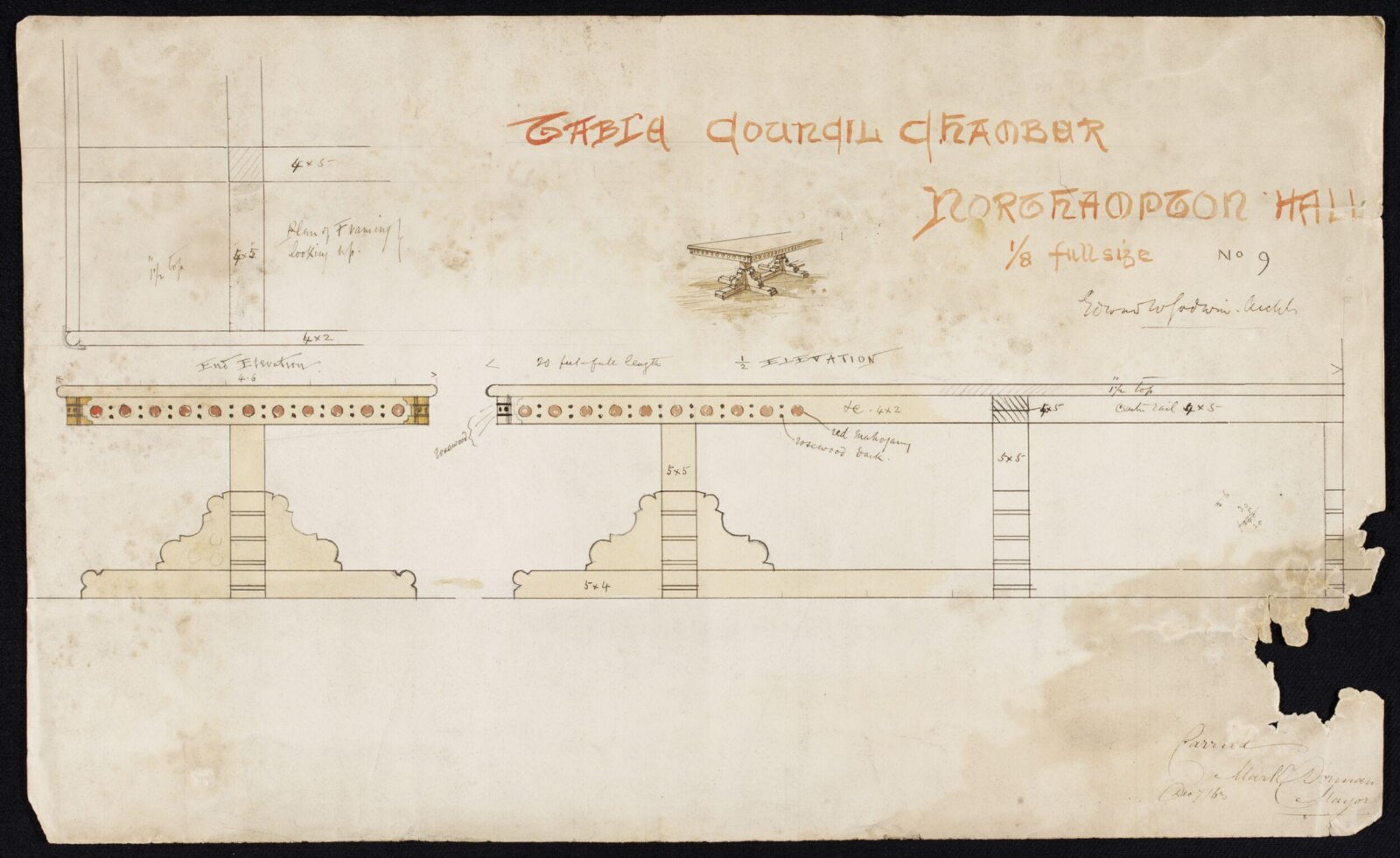 Drawing, Edward William Godwin, ca.1863