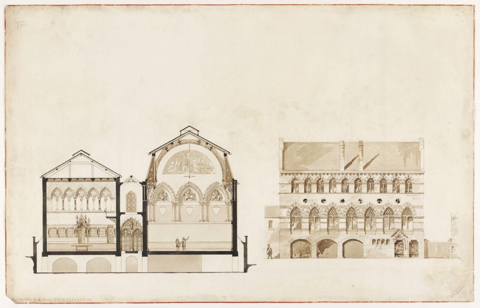 Drawing, Edward William Godwin, 1860