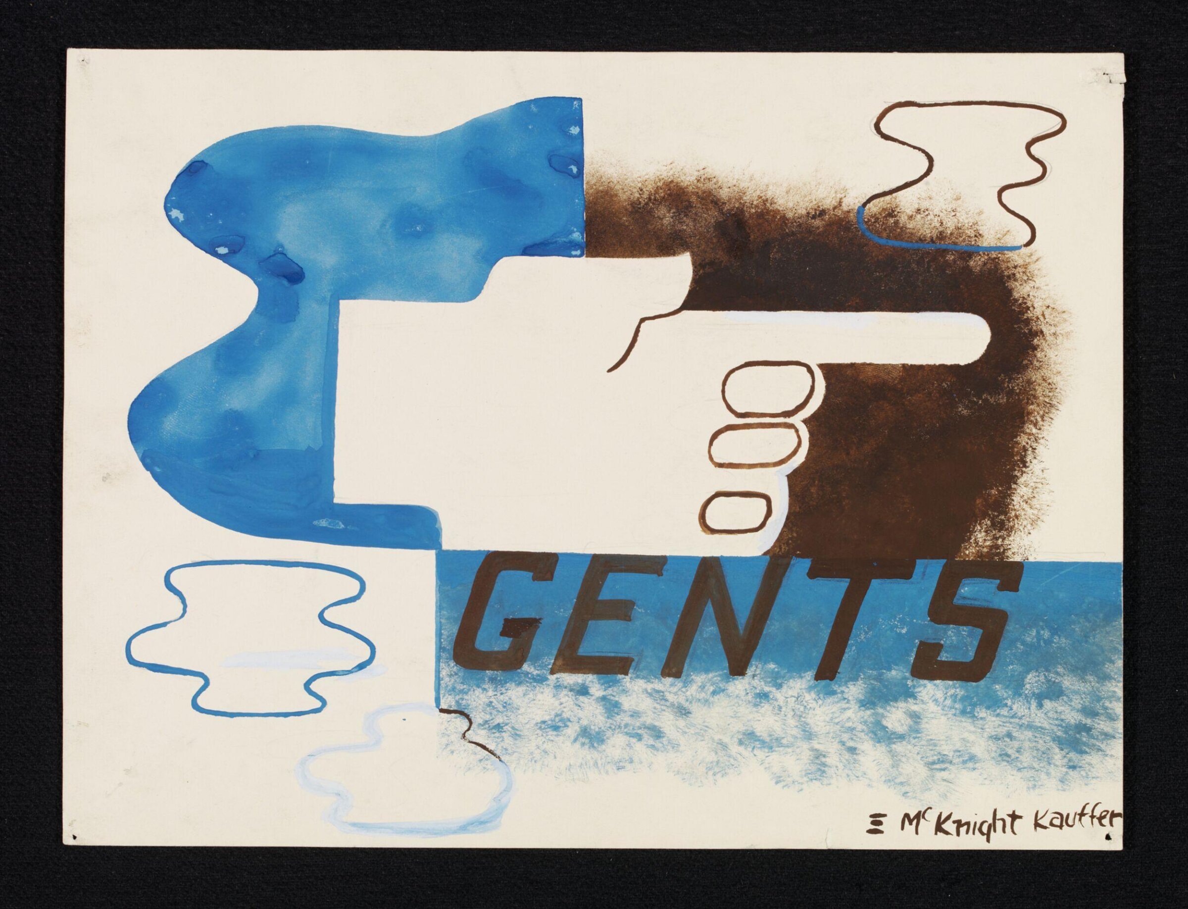 Gents sign, Edward McKnight Kauffer, ca. 1935