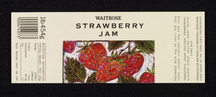 Waitrose jam label image