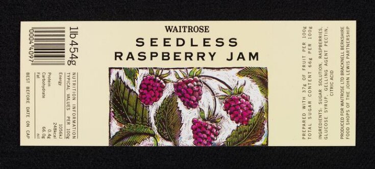 Waitrose jam label top image