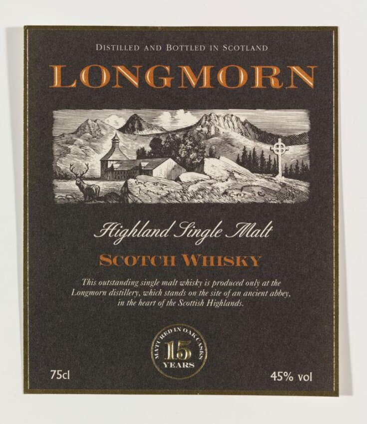 Proof of label for Longmorn Whisky image