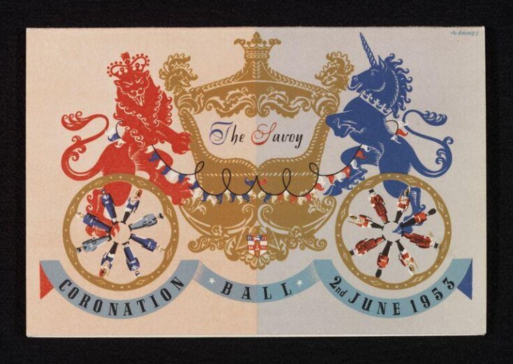 Invitation to The Savoy Coronation Ball | Games | V&A Explore The ...