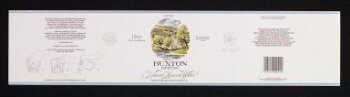 Label for Buxton Natural Mineral Water