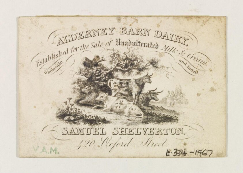 Trade card (2nd quarter 19th century) by George Barclay