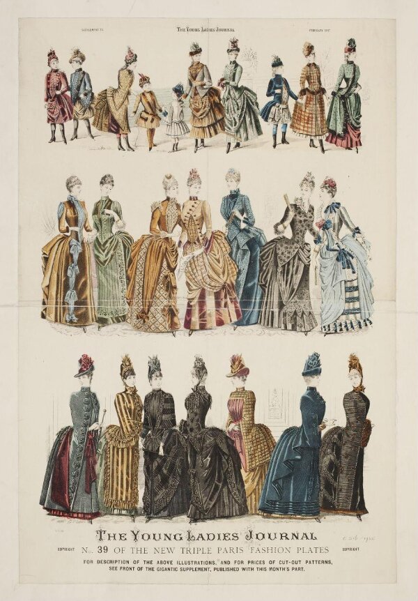 The Young Ladies Journal Triple Paris Fashion Plate | V&A Explore The ...