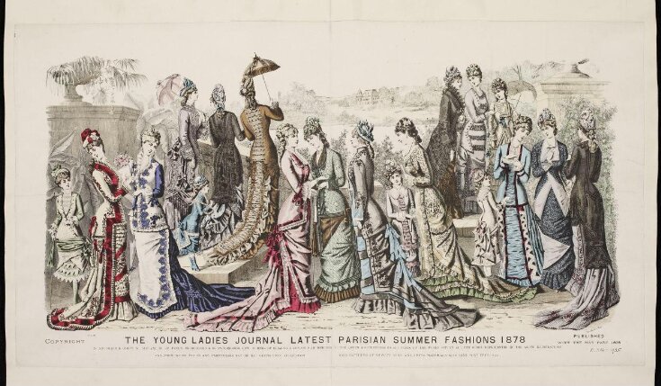 The Young Ladies Journal Latest Parisian Summer Fashions 1878 top image