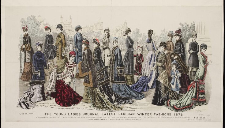 The Young Ladies Journal Latest Parisian Winter Fashions 1878 top image